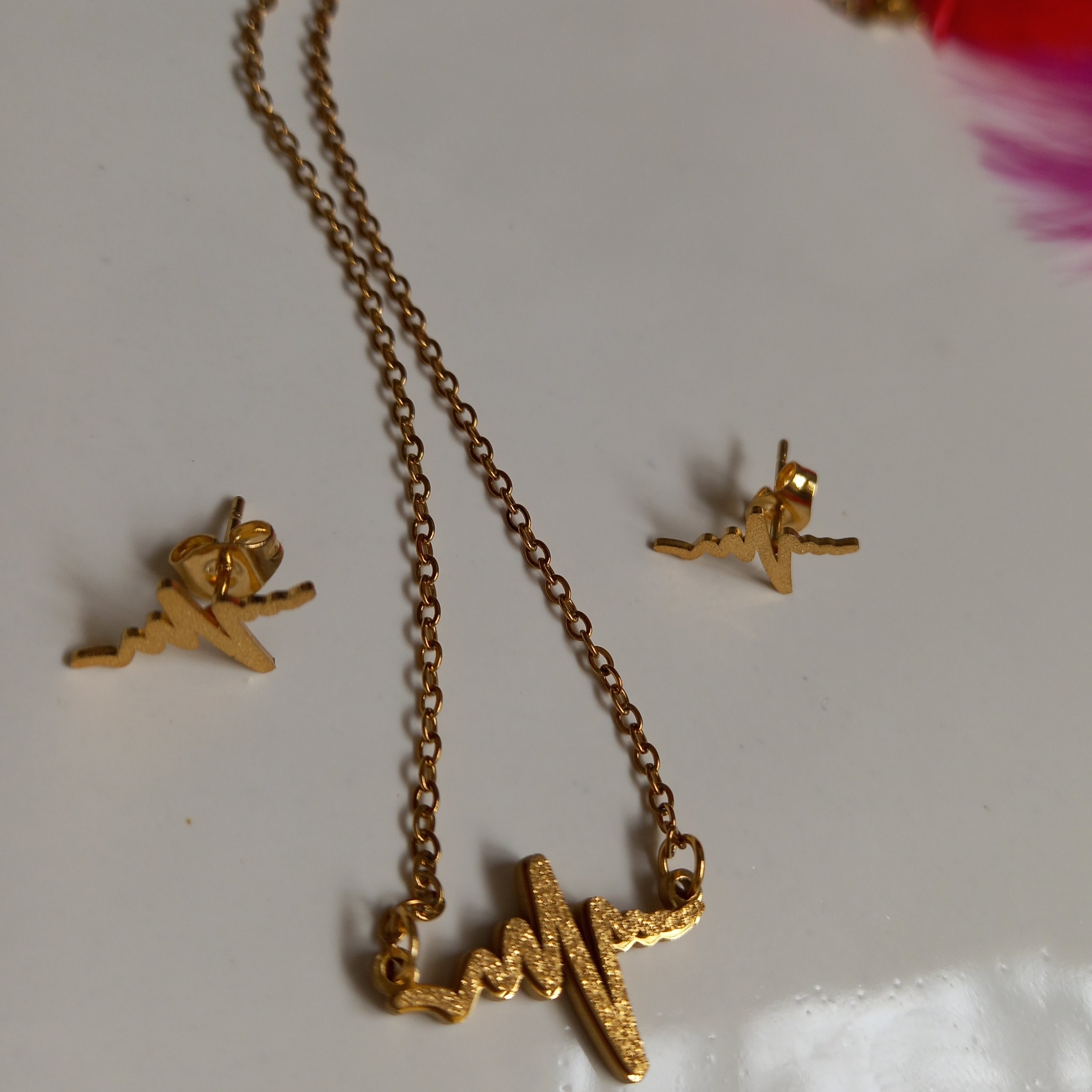 بدلیجات نیم ست سند پلاس طلایی طرح ضربان