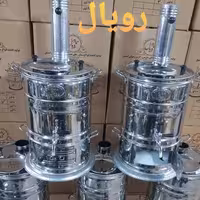 سماور هیزمی و زغالی استیل 5لیتری