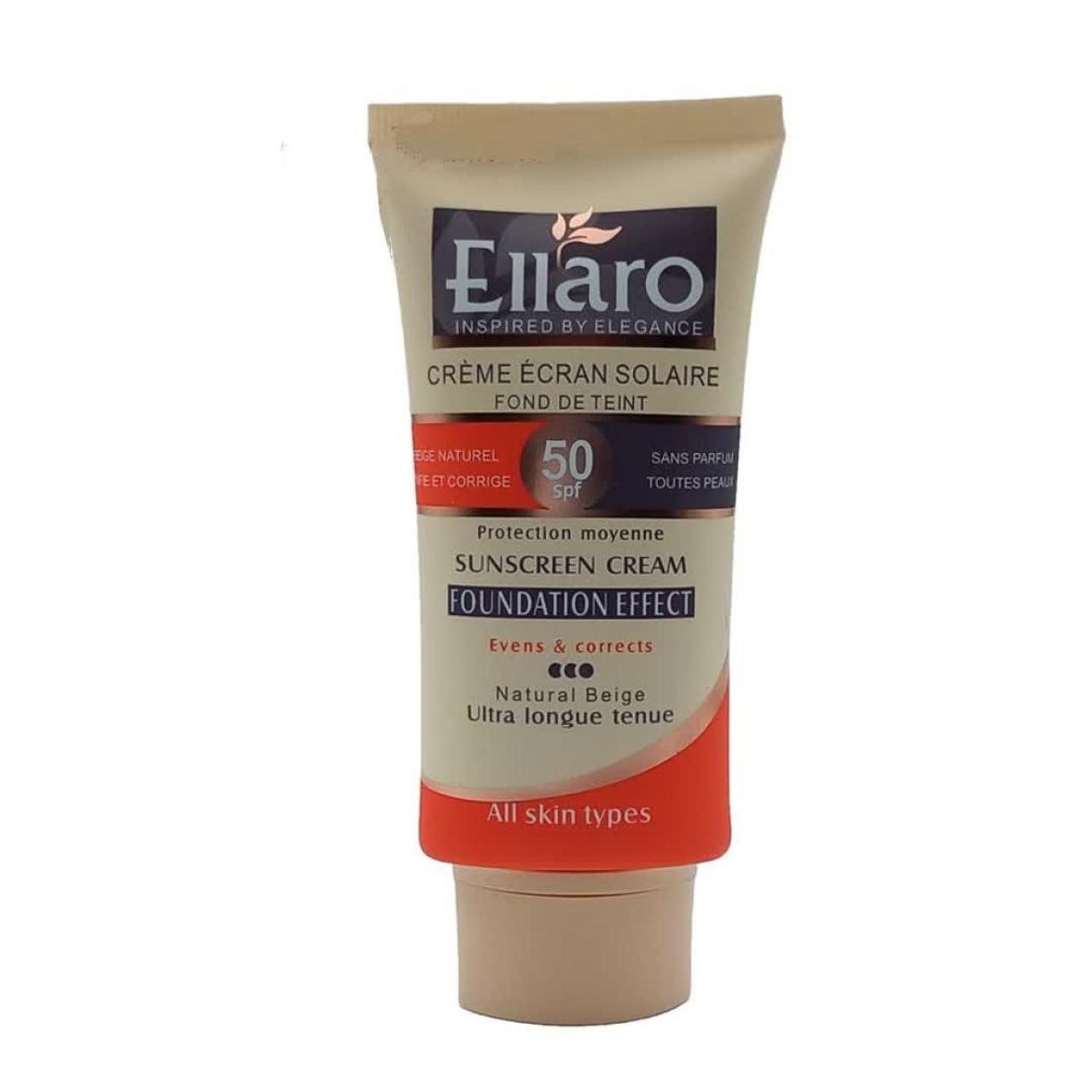 کرم ضد آفتاب الارو بژ طبیعی spf50 حجم 40 گرم