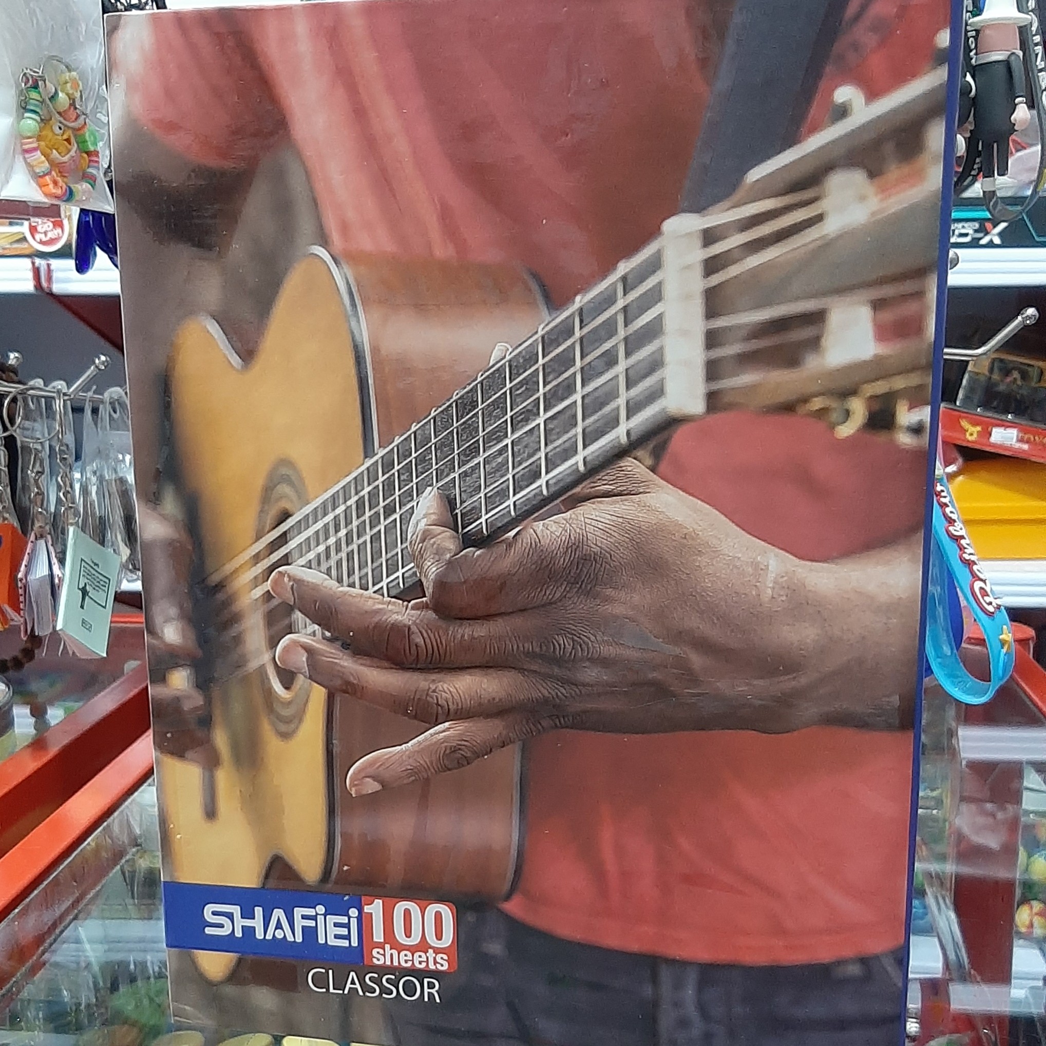 کلاسور 26 حلقه قفل فلزی صدبرگ کد 57 طرح گیتار