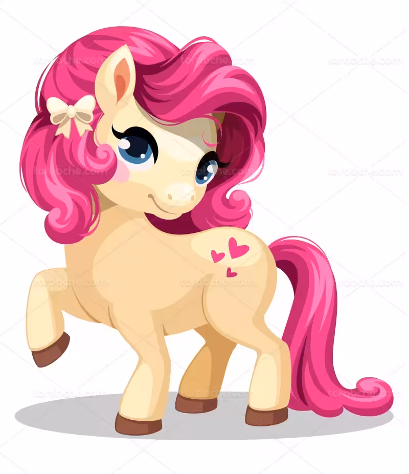 وکتور کاراکتر اسب شاخدار | گرافیک با طعم تربچه