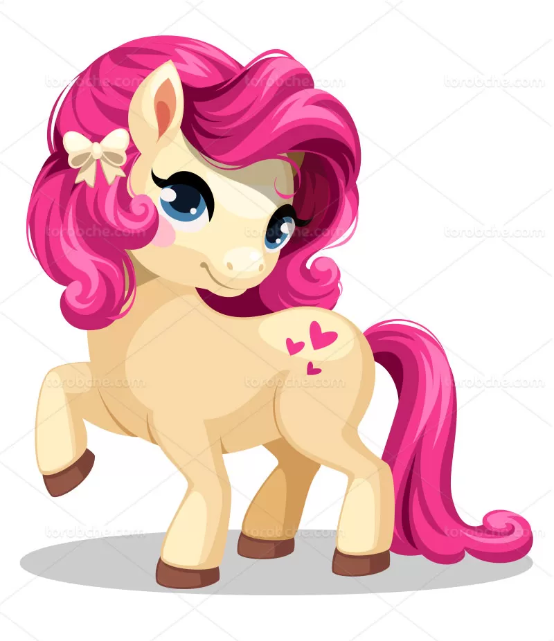 وکتور کاراکتر اسب شاخدار | گرافیک با طعم تربچه