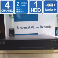 دستگاه DVR ضبط دوربین مداربسته هایسیلیکون 4 کانال Full HD منو فارسی