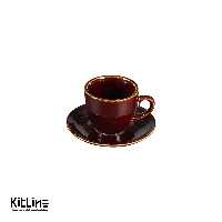 فنجان و نعلبکی استون ور 80 میلی‌لیتری آنتیگو سوژیلیت (ست 6 عددی)