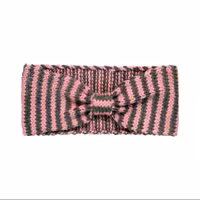 هدبند بافتنی زنانه مدل راه راه کد 01 H 