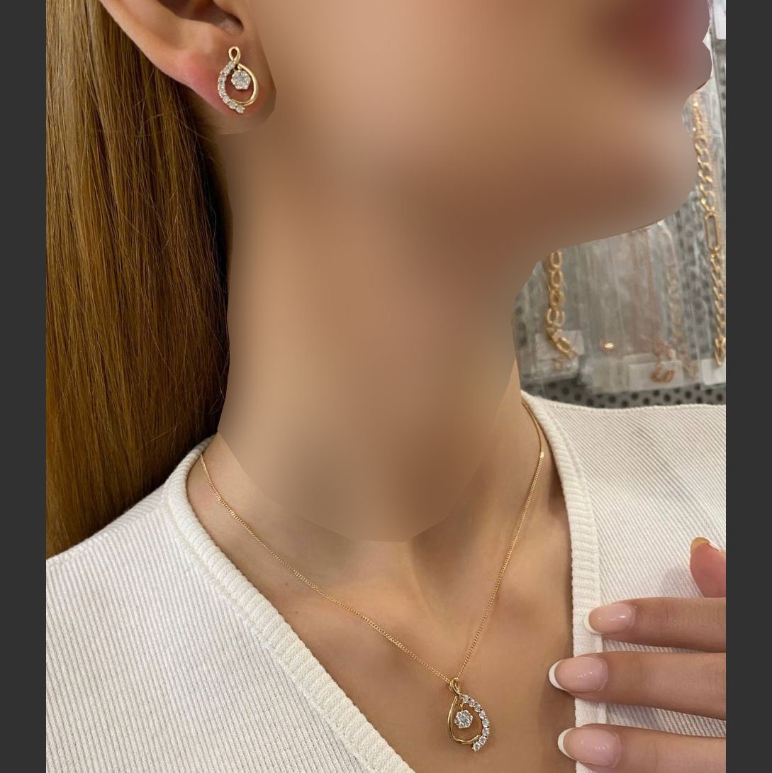 نیم ست ژوپینگ (بدون زنجیر)  1134