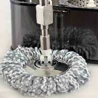 حوله طی چرخشی رنگ خاکستری سفید برند WS سایز استاندارد