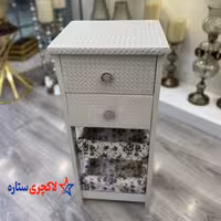 سبد سیب زمینی و پیاز عروس  صدفی طرح چرم کد 513