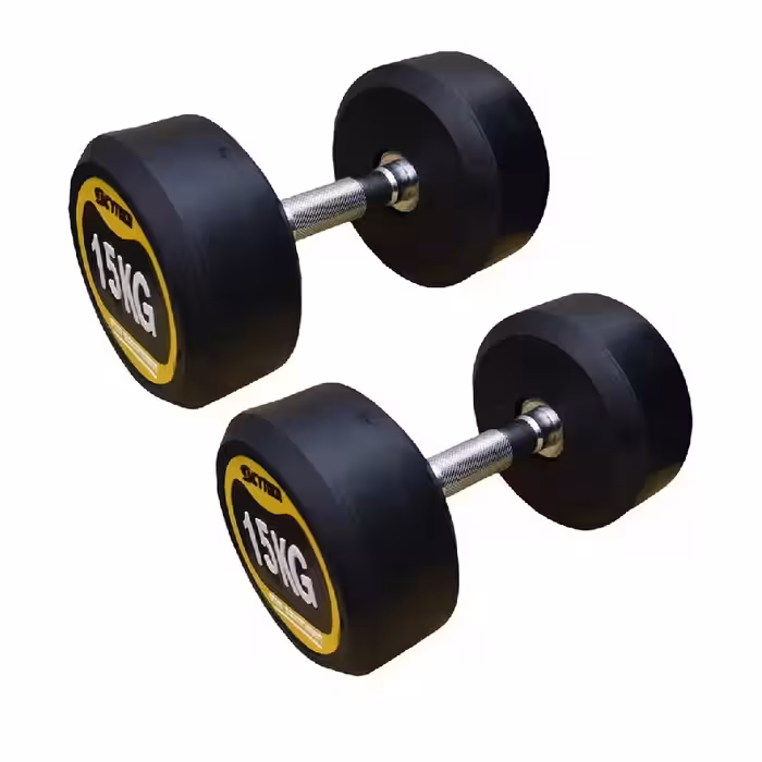 دمبل گرد 15 کیلوگرمی در بسته بندی دو عددی کد 24