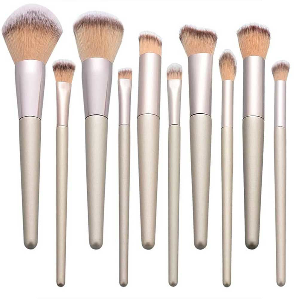 ست برس آرایشی مدل N1 بسته 10 عددی - بژ (175892)