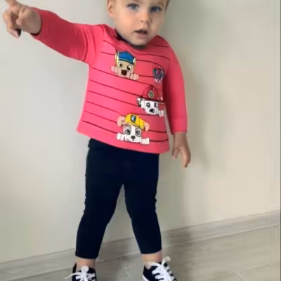 بلوزشلوار دورس طرح سگهای نگهبان سایز40