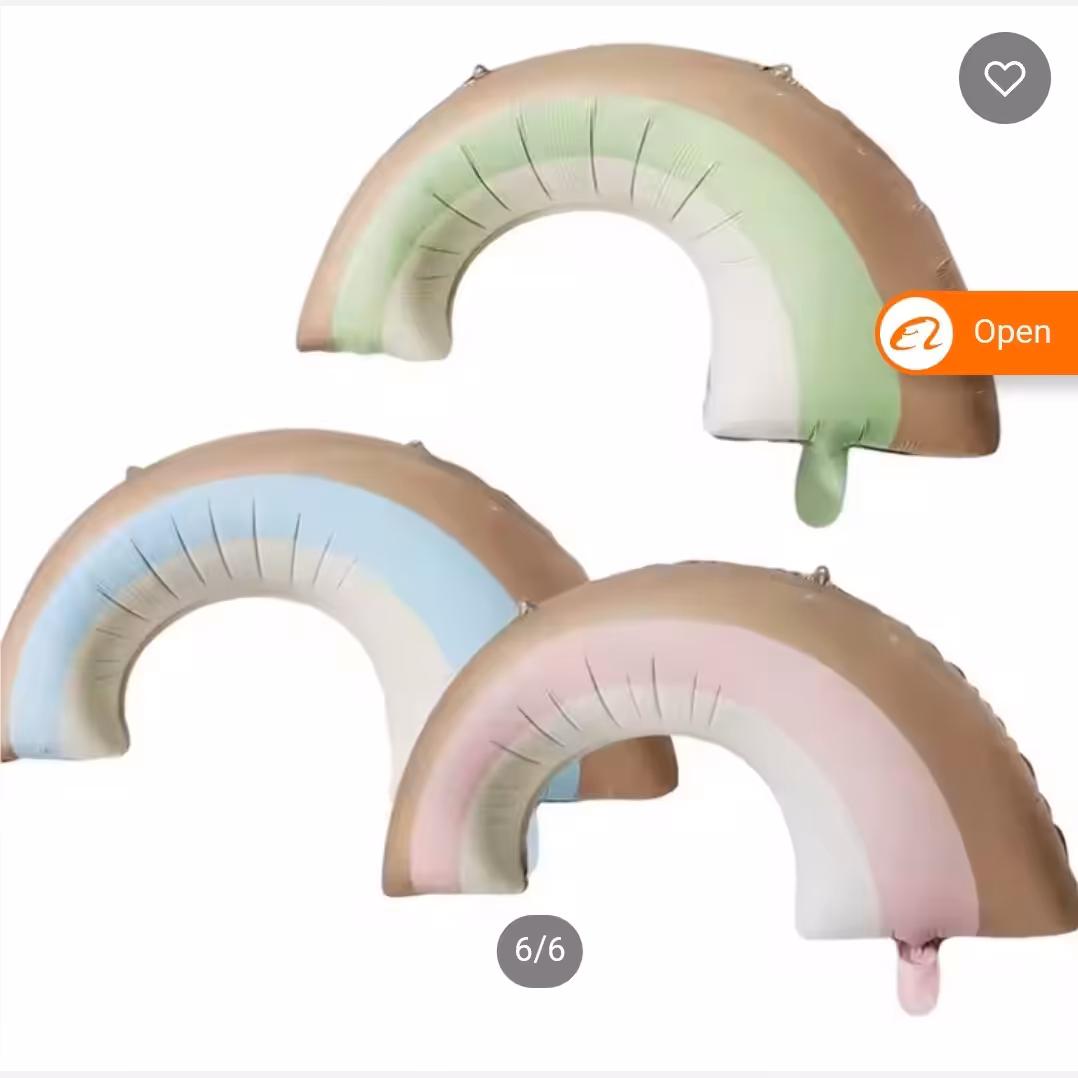 بادکنک بادکنک فویلی رنگین کمان نود - بادکنک فویلی رنگین کمان رنگ خاص 