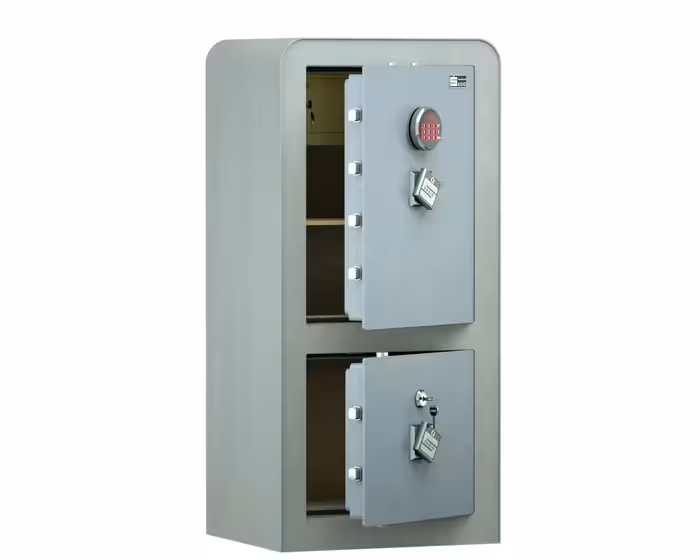 گاوصندوق دوطبقه ضدسرقت و نسوز مدل 1000D-PRO - تلکام
