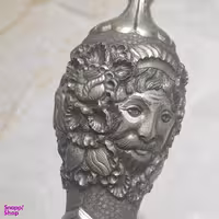 تنگ قلمزنی مسی برجسته اثر استاد بیگی