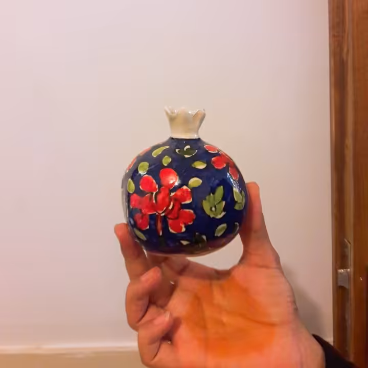 انار سفالی لعاب ترک بسیار سبک و زیبا