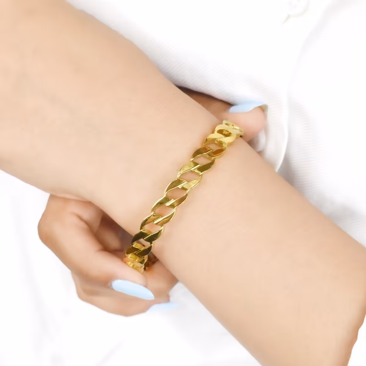 دستبند النگویی کارتیه طرح طلا کد 5778