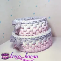سبد تریکو آرایشی سایز 20 و سایز 15مناسب سبد برس و لوسیون و ناخنگیر
