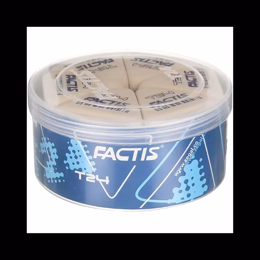 پاک کن فکتیس سفید مثلثی 24T لیوانی بزرگ بسته ی 24 عددی