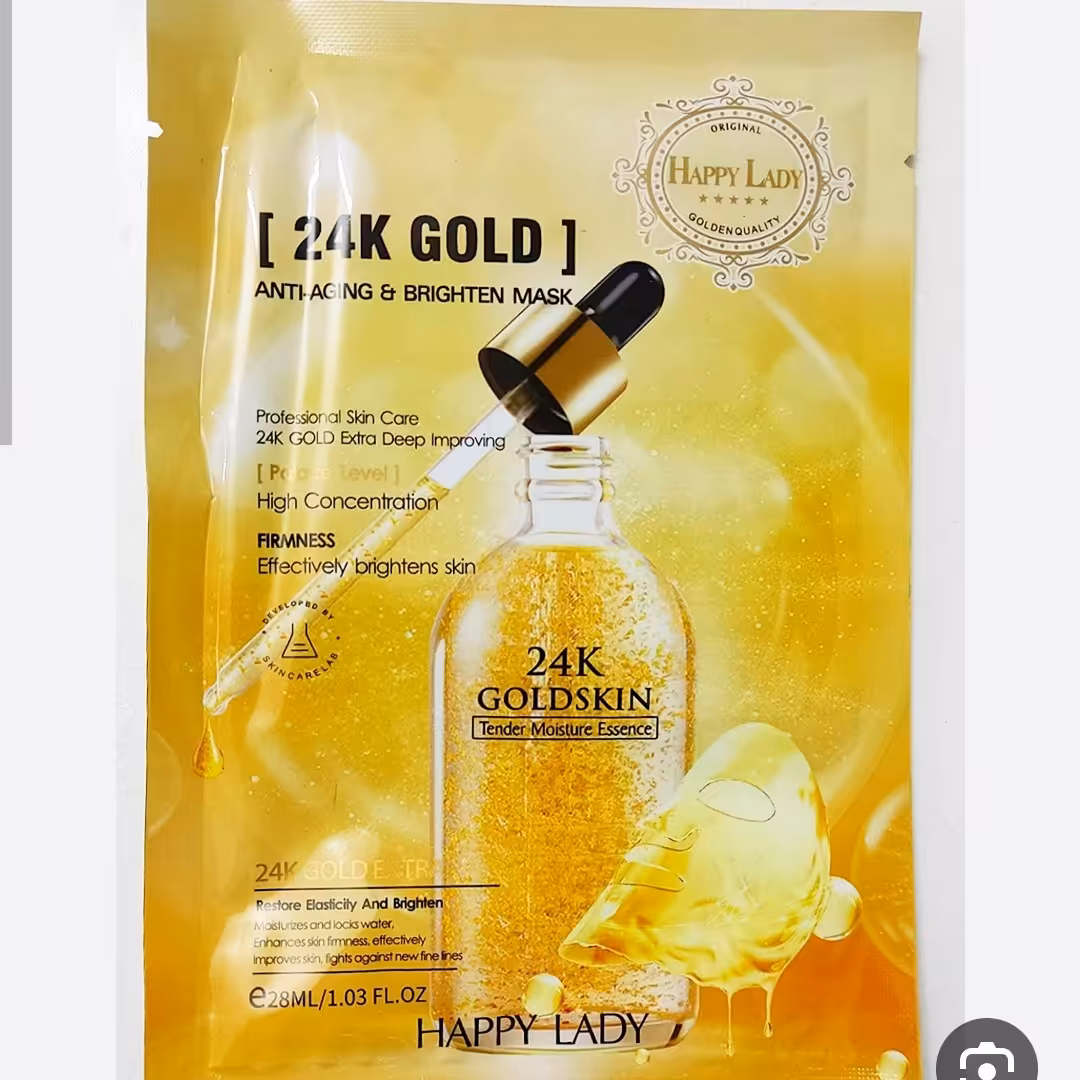 ماسک ورقه ای طلا برند هپی لیدی