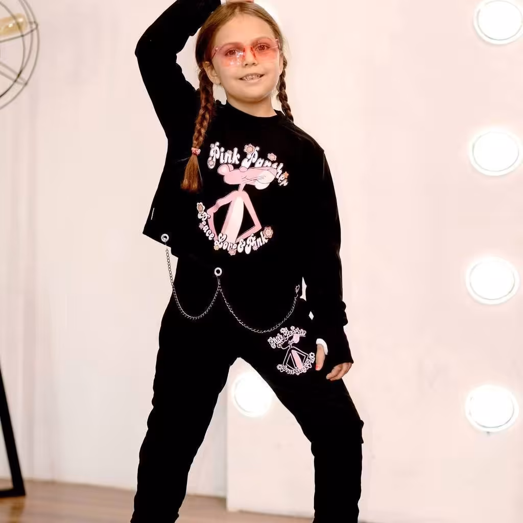 ست کراپ و شلوار فینگردار