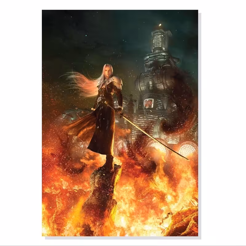 تابلو. شاسی طرح انیمیشن Final Fantasy Advent Children مدل M0158