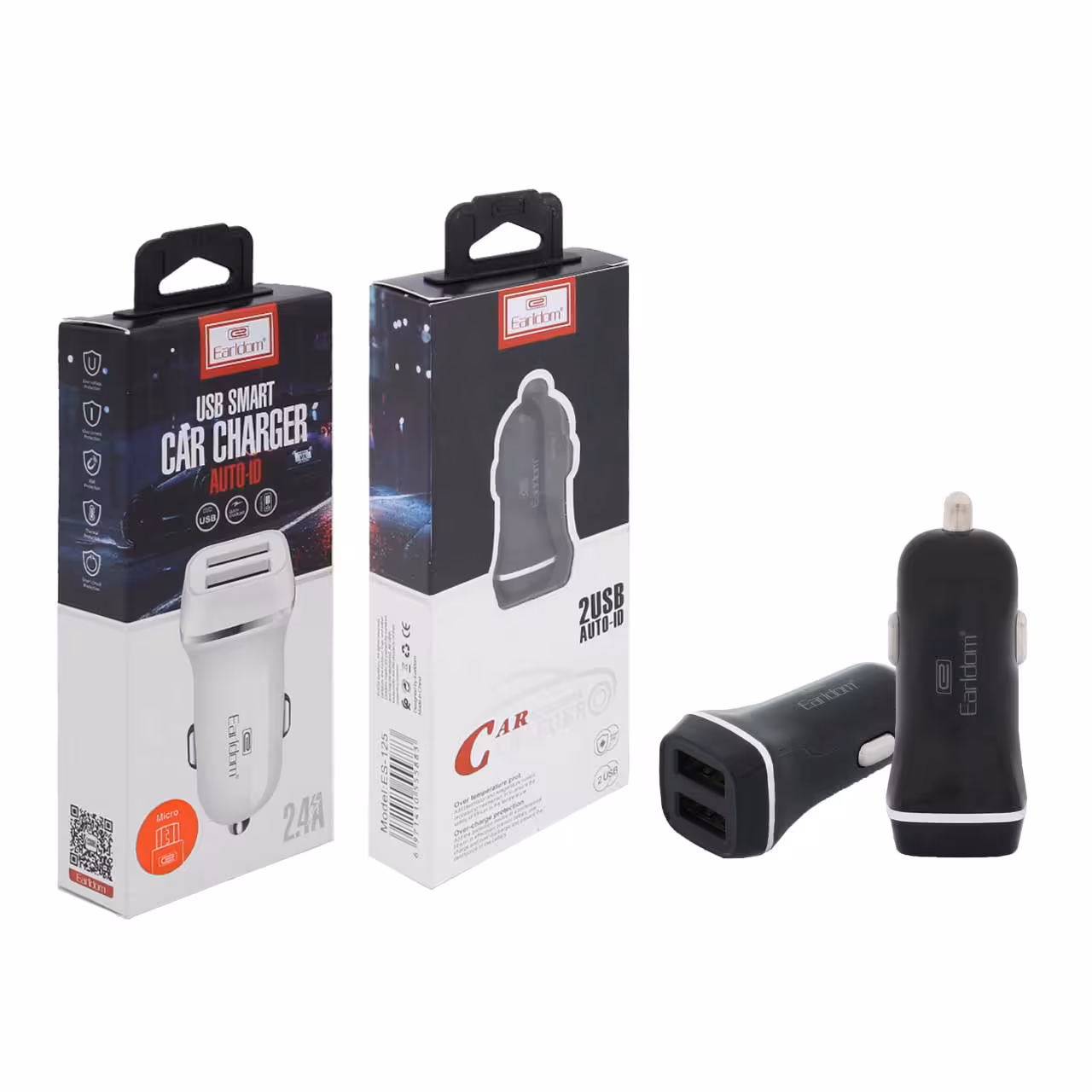 شارژر فندکی ماشین الدروم دو پورت مدل ES-125Earldom Car Charger ES-125, Dual Port