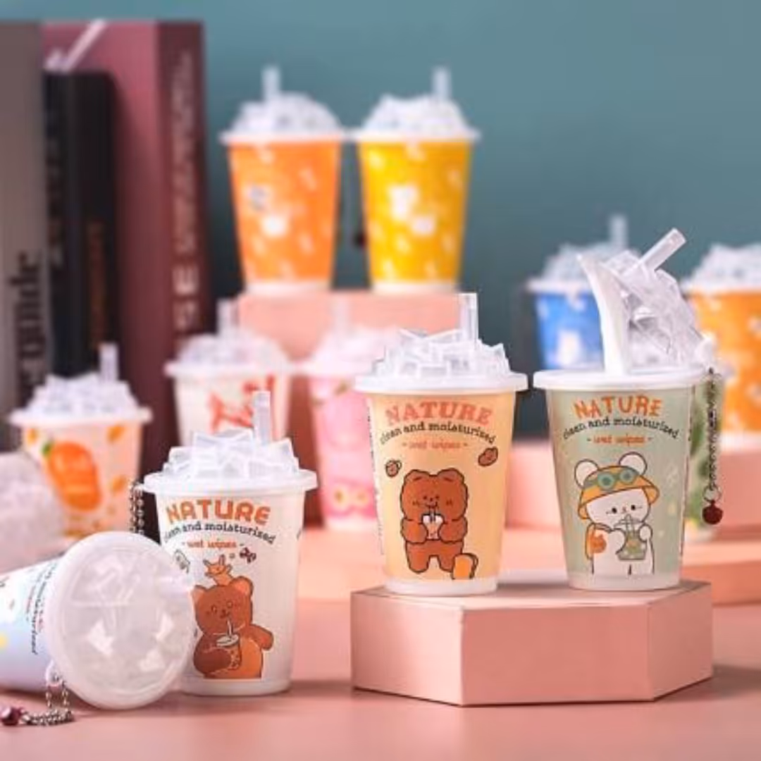 دستمال مرطوب فانتزی فروش عمده 12 عددی)