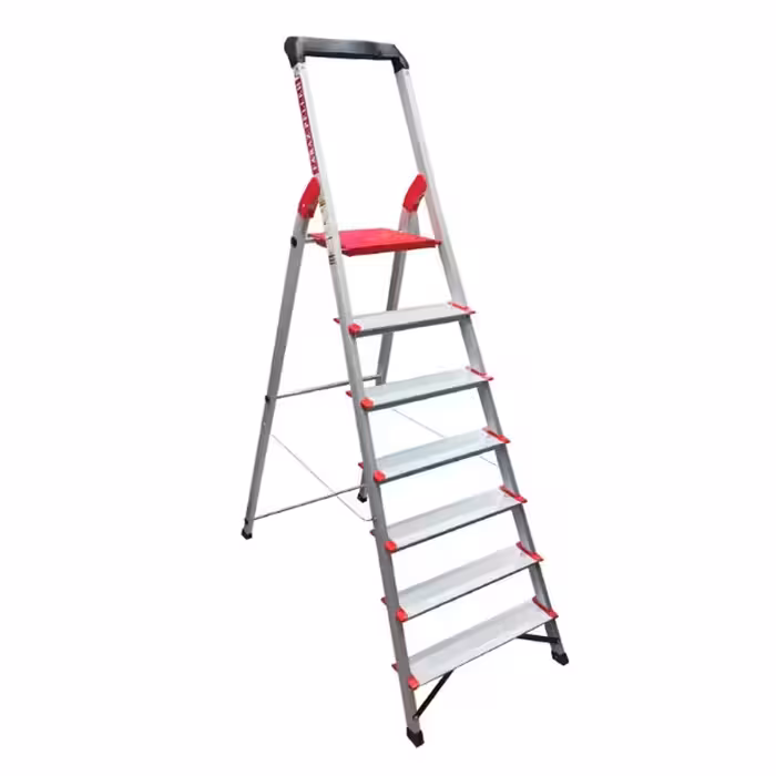 نردبان آلومینیومی فراز پله مدل زمرد 7 پله (ارسال پس کرایه و به عهده مشتری)