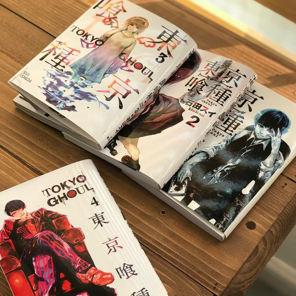 پک مینی مانگای توکیو غول جلد 1 تا 4 به زبان انگلیسی tokyo ghoul