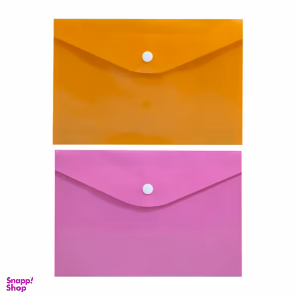 پوشه دکمه دار مدل A4 کد 1400 بسته 2 عددی