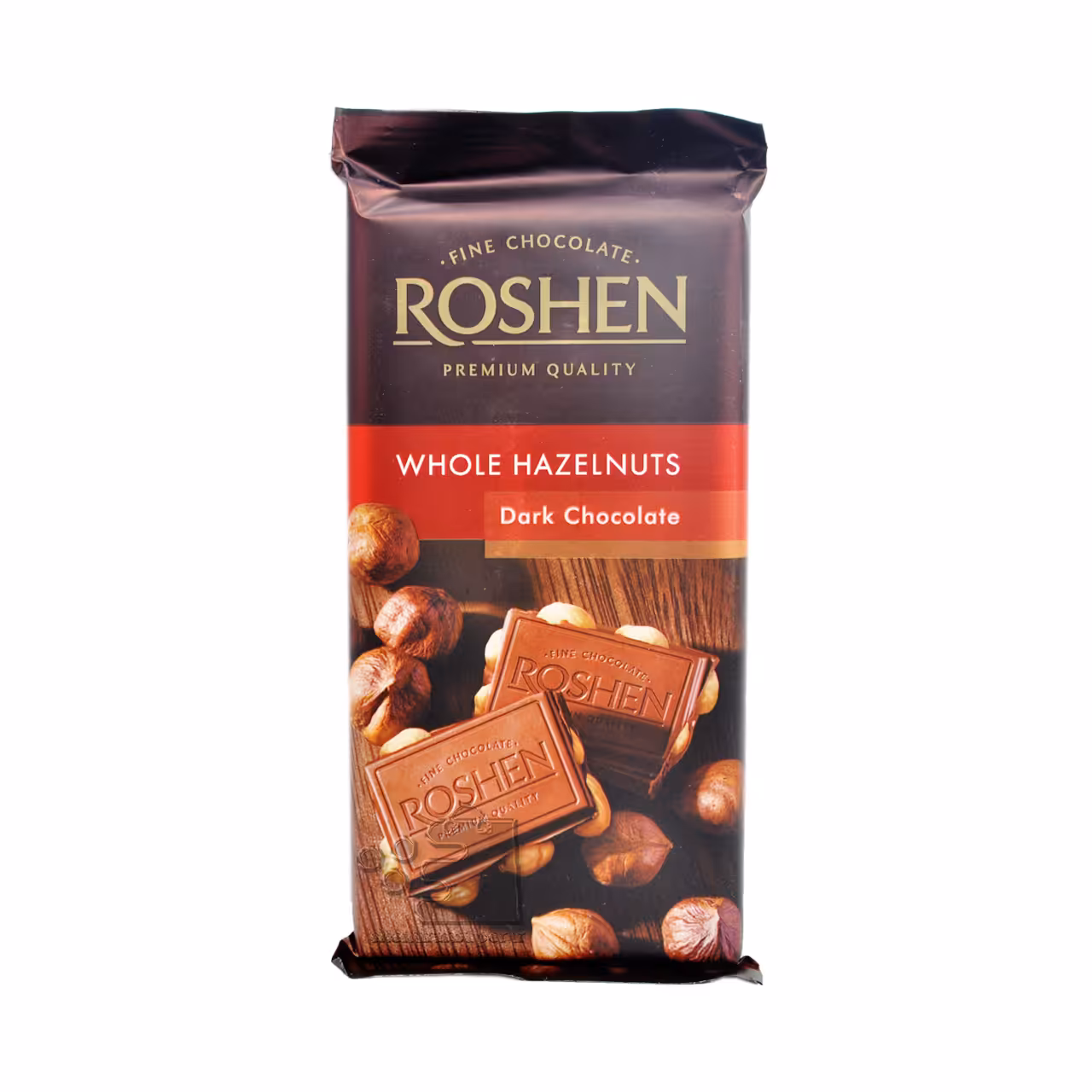 شکلات تلخ با فندق 90 گرم روشن - roshen