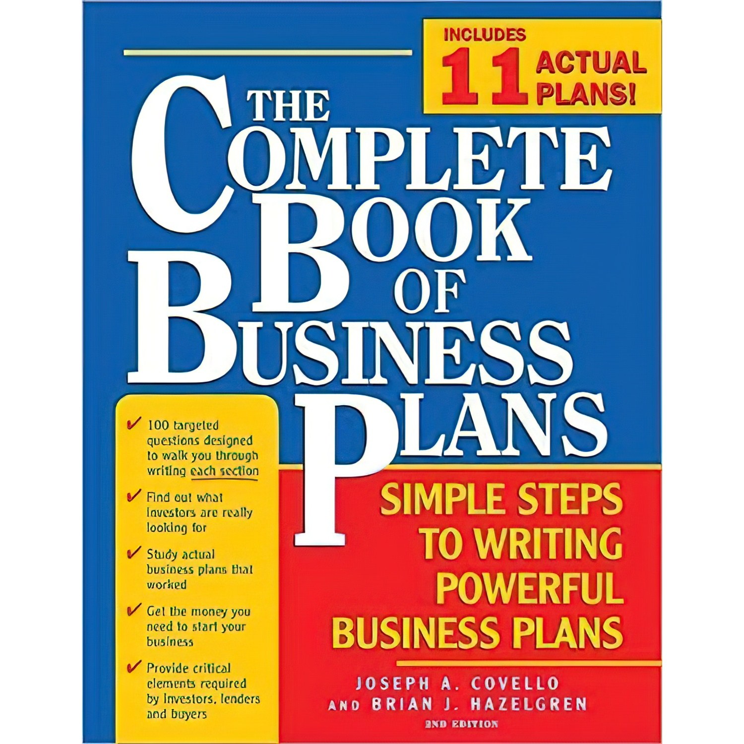 کتاب زبان اصلی The Complete Book of Business Plans انتشارات Sourcebooks