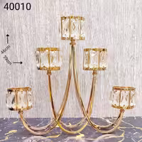 شمعدان مدل پنج شعله کوه طلایی     