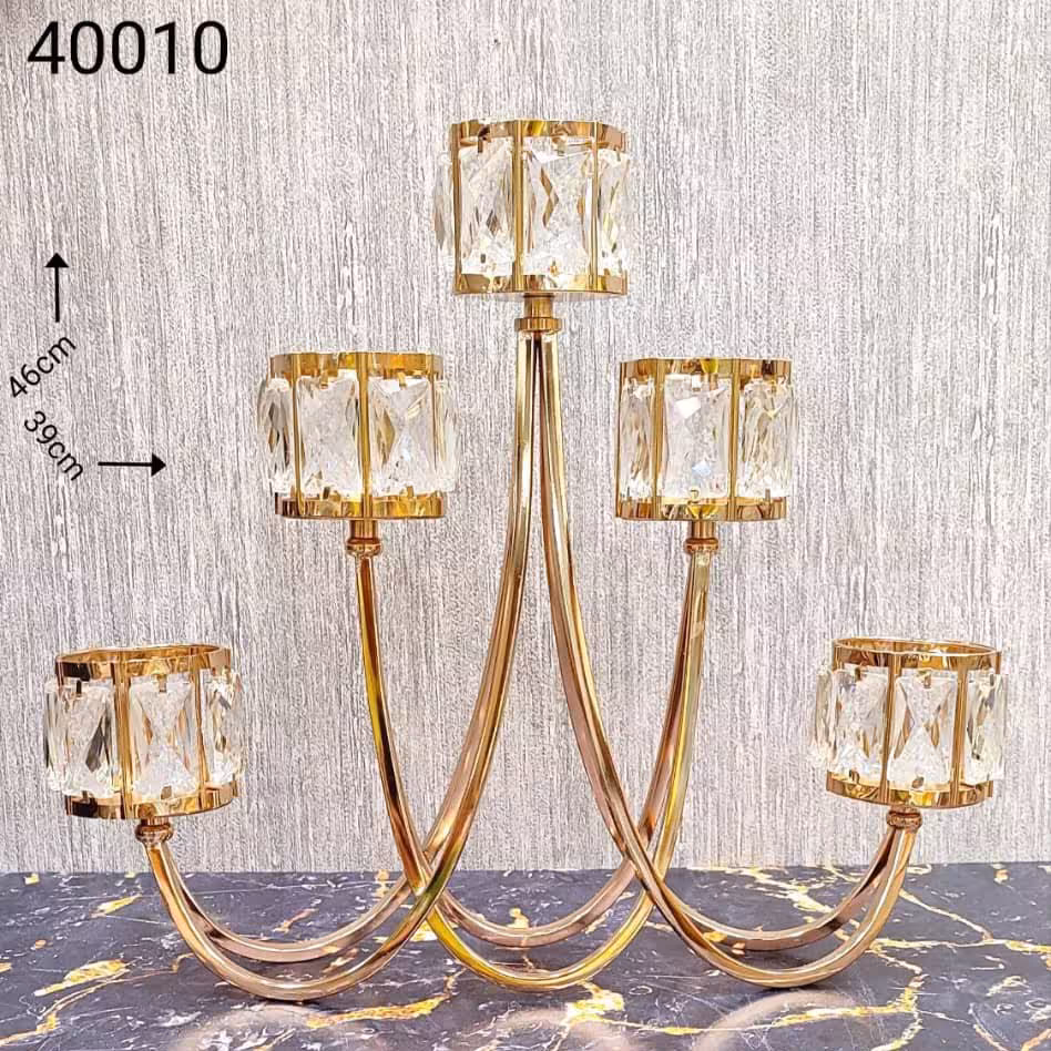 شمعدان مدل پنج شعله کوه طلایی     