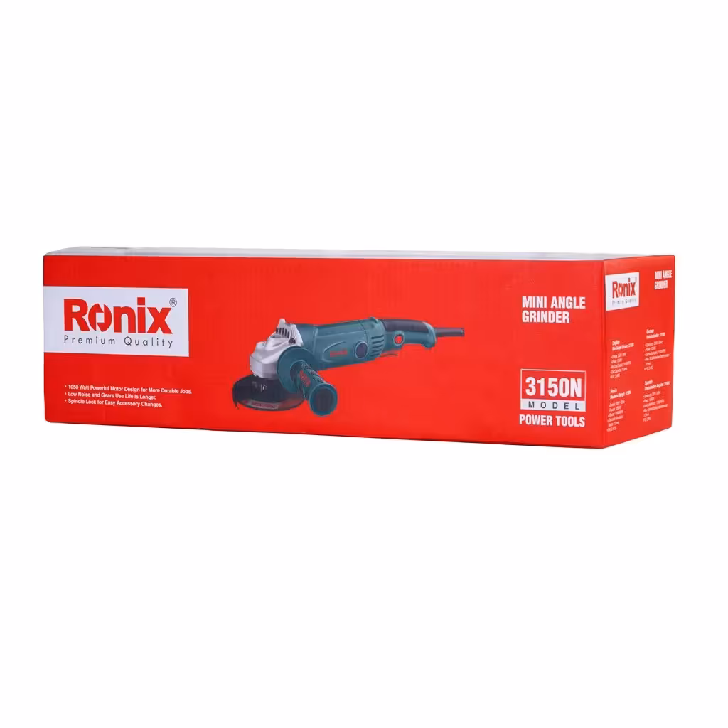 مینی فرز دسته بلند1050 وات رونیکس به همراه گارانتی طلایی12ماهه رونیکس