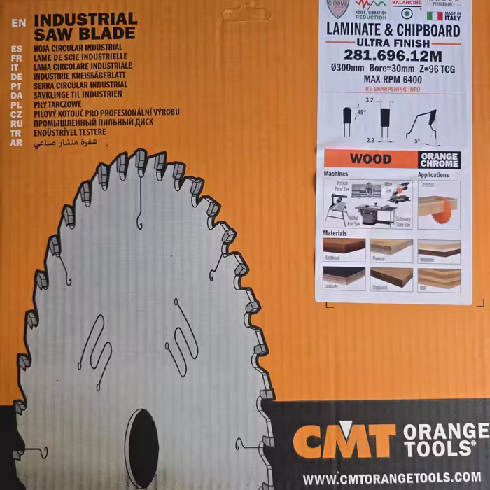 اره الماسه CMT سایز 32×3.2×300 (96) MDF بر (اصل)