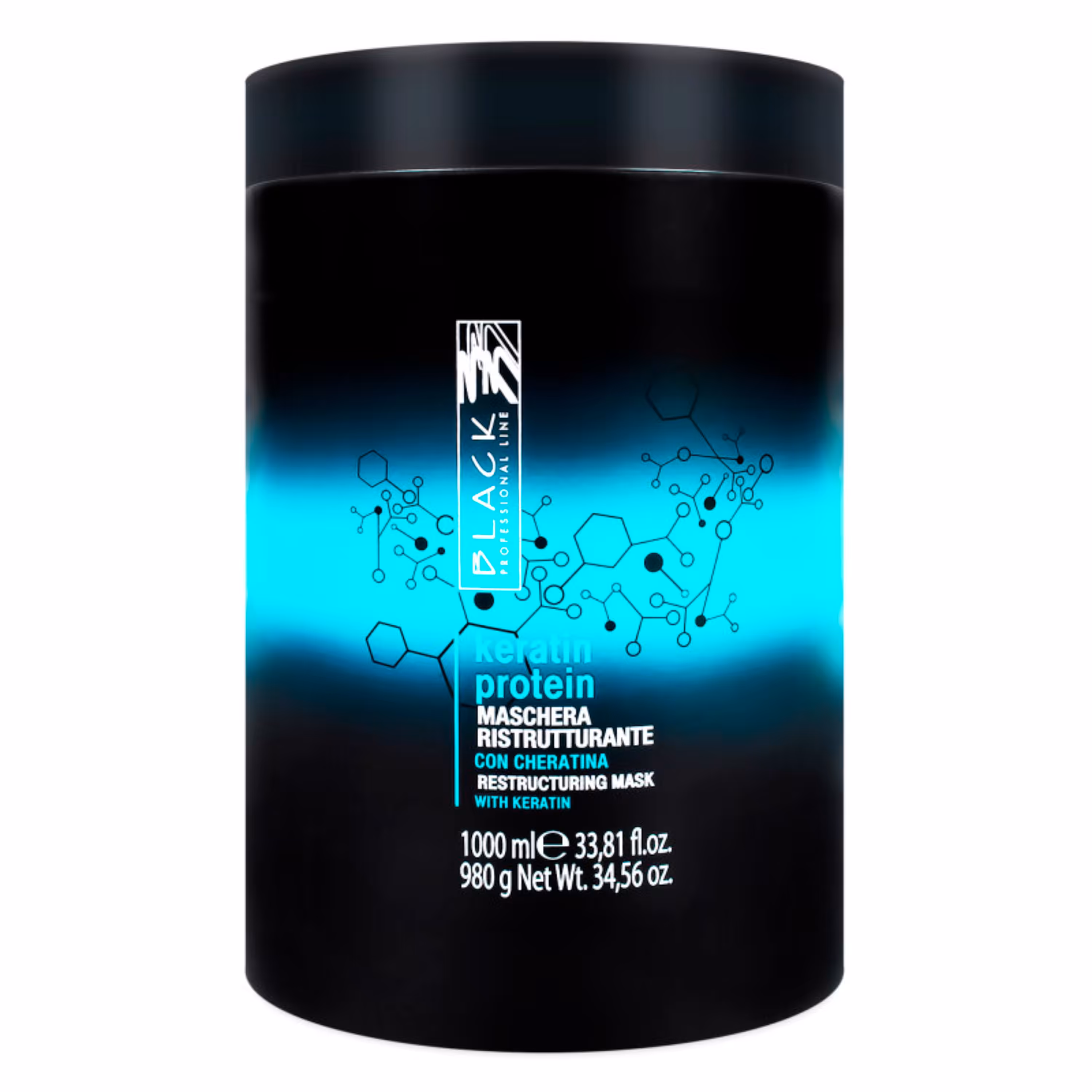 ماسک بازسازی کننده مو بلک پروفشنال لاین مدل کراتین پروتئین حجم 1000 میلی لیتر