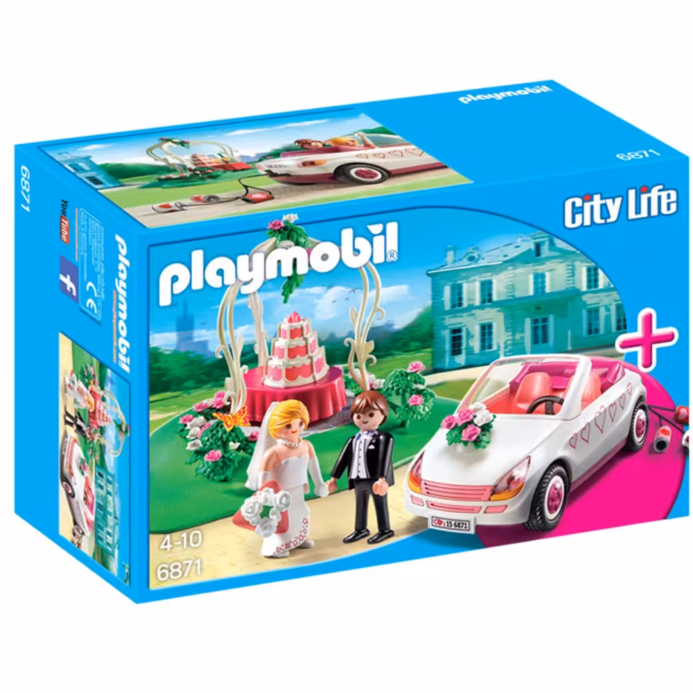 ماشین عروس پلی موبيل مدل Wedding Celebration StarterSet 6871