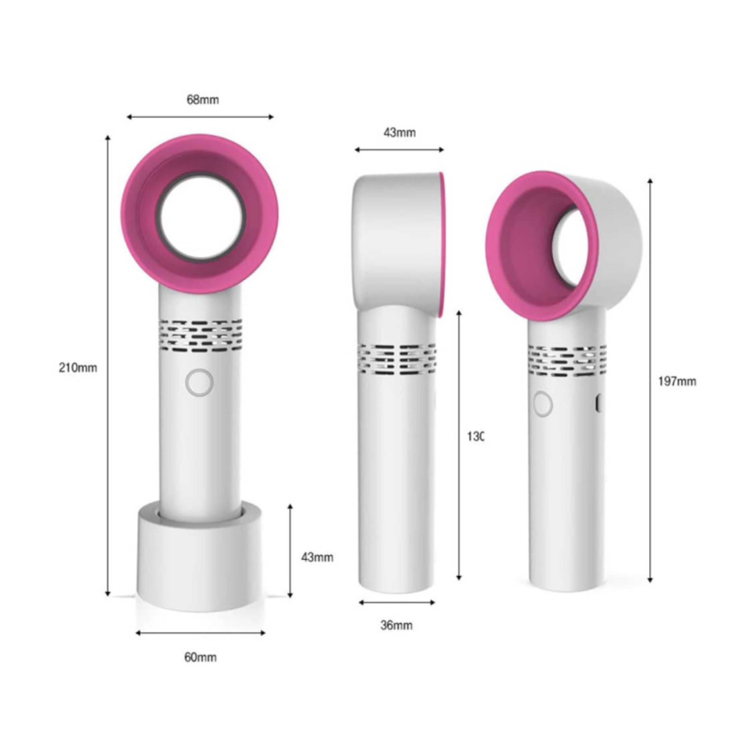 پنکه رومیزی بدون پره Bladeless Mini Fan