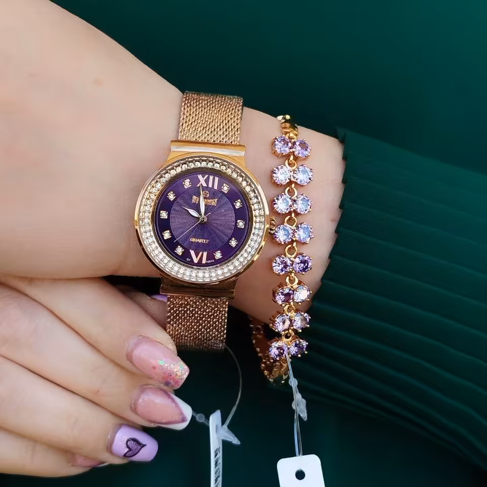 ست ساعت و دستبند دخترانه