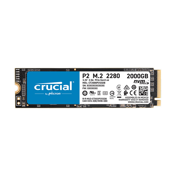 اس اس دی کروشیال - مدل P2 NVME ظرفیت دو ترابایت