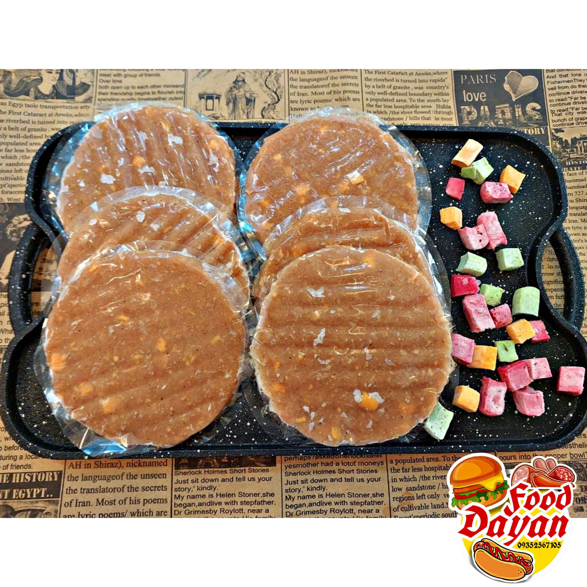 برگر مرغ پنیری (چیکن برگر)(500 گرمی)