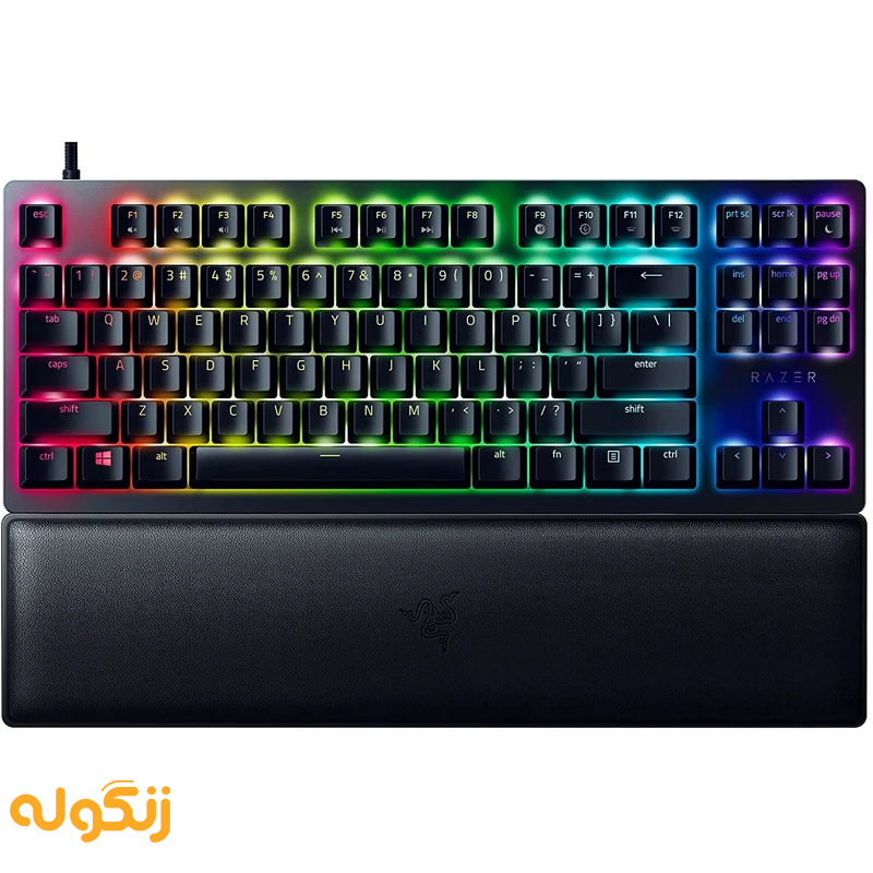 کیبورد گیمینگ RAZER Keyboard Huntsman V2 TKL RED Switch - زنگوله