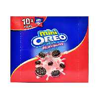 پک ده تایی مینی بیسکوییت کرم توت فرنگی اوریو - oreo