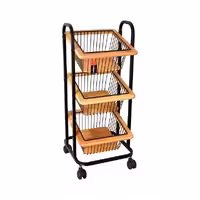 سبد سیب زمینی پیاز 3 طبقه چوبی یونیک 2947