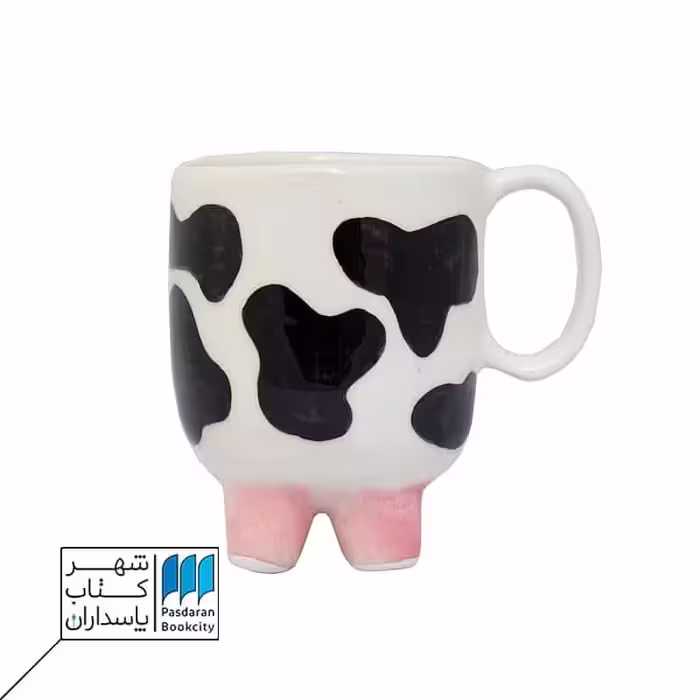 ماگ گاو پایه صورتی