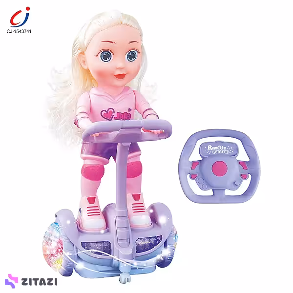 عروسک اسکوتر سوار کنترلی دخترانه