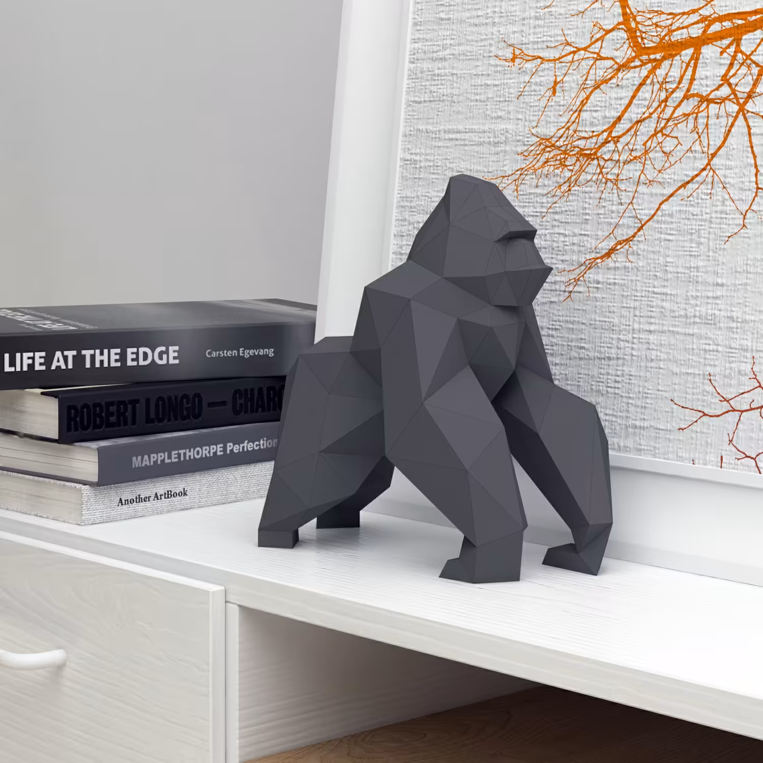 مجسمه مقوایی گوریل (حتما قبل از سفارش پیغام بدید)