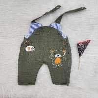 پیشبندی کتان بهار گلدورزی خرس نارنجی