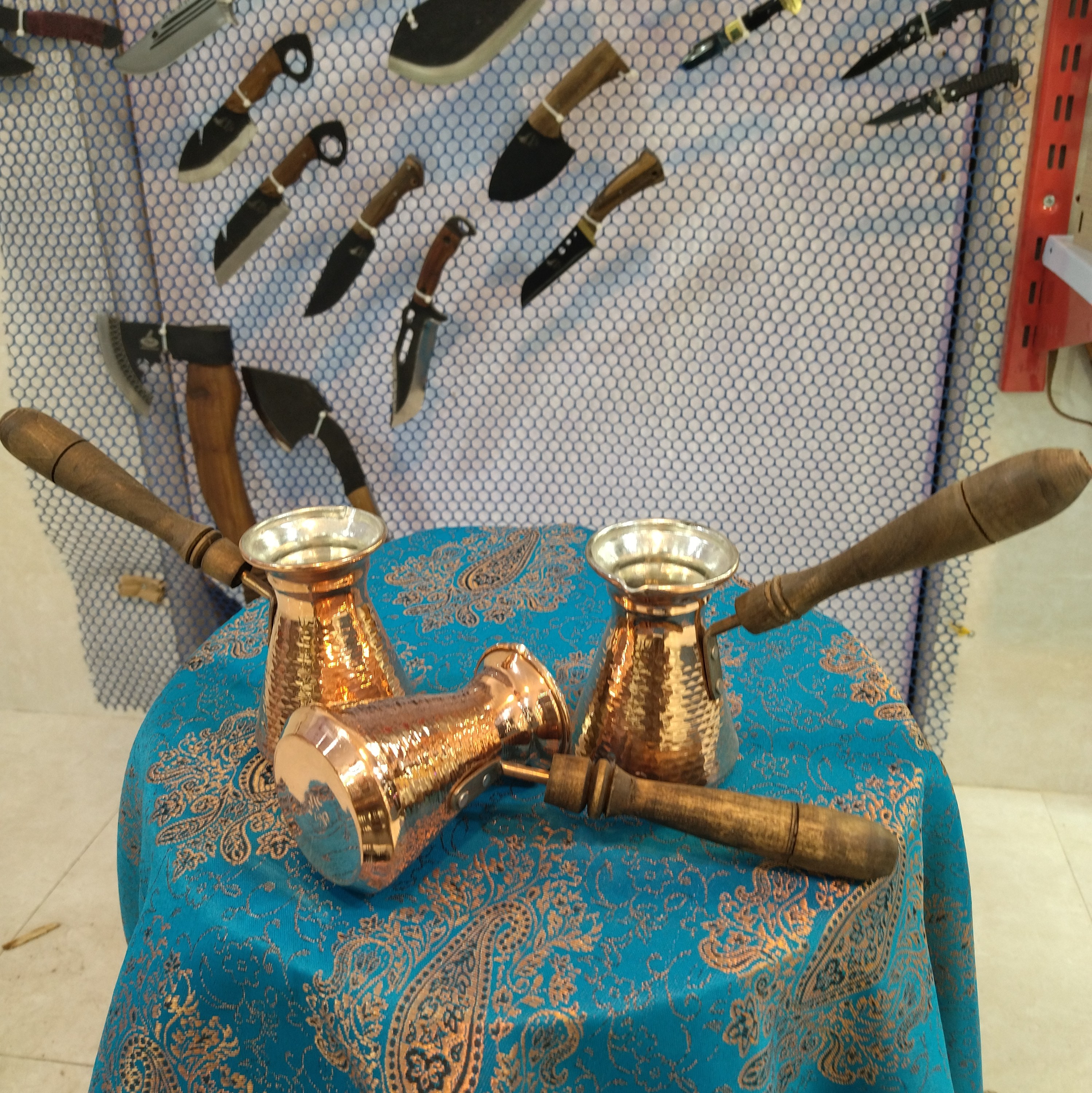 قهوه جوش ارمنی مسی سایز1